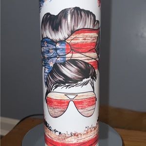 20oz American girl themed tumbler